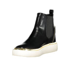 U.S. POLO ASSN. Nero women's polyester boots with sleek design and ankle height, suitable for casual wear.