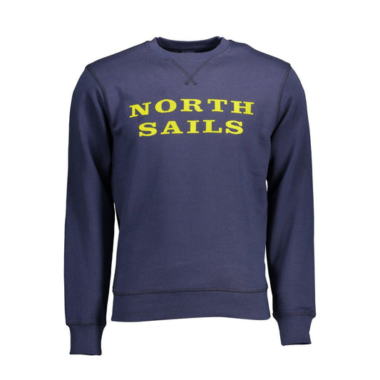 North Sails Blue Cotton Men Sweater North Sails