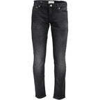 Calvin Klein Black Cotton Men's Slim-Fit Jeans Calvin Klein