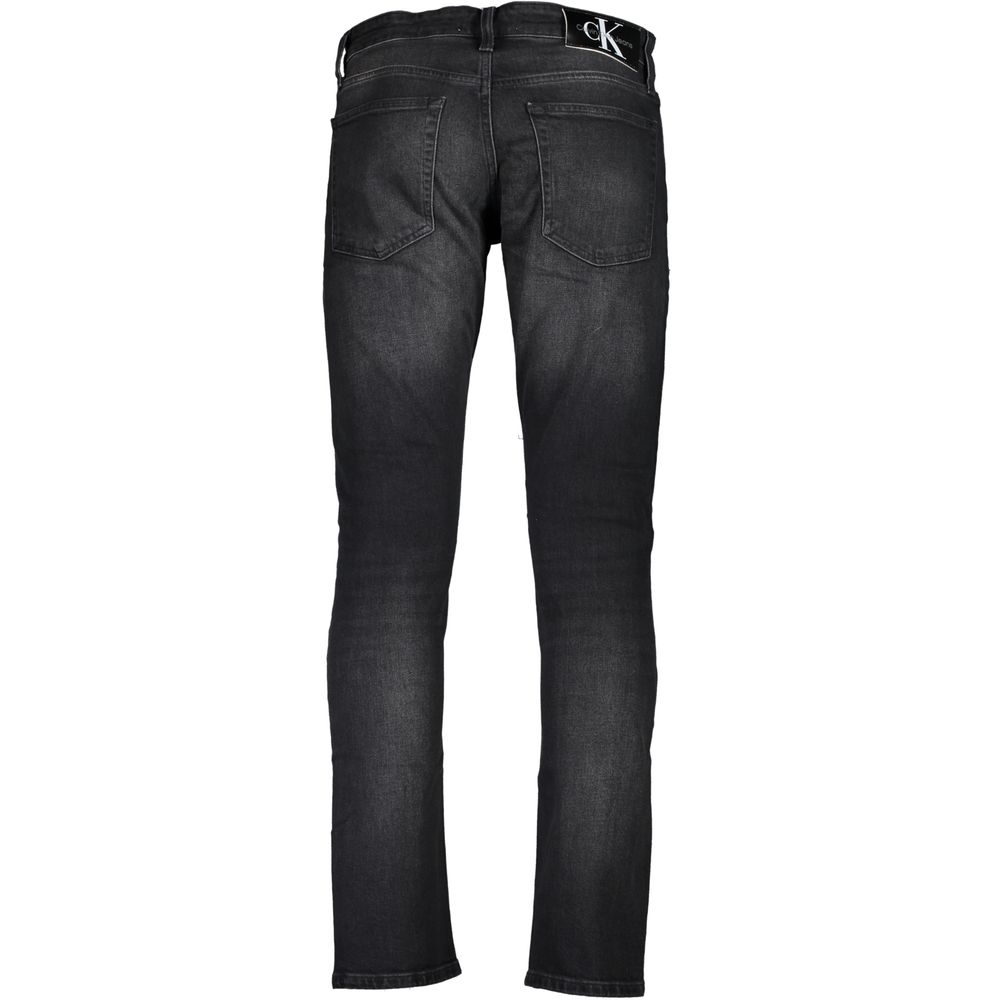 Calvin Klein Black Cotton Men's Slim-Fit Jeans Calvin Klein