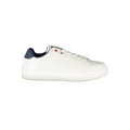 Mares white polyurethane men's sneaker with laces and cushioned sole, stylish casual footwear for everyday wear