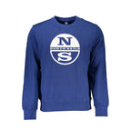 Blue cotton men's sweatshirt from North Sails featuring a classic crewneck and relaxed fit.