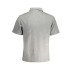 La Martina Grigio cotton men's polo shirt with a classic collar and short sleeves, featuring subtle branding details.
