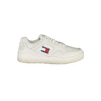 Tommy Hilfiger Bianco Donna sneaker with white polyurethane upper and stylish design, perfect for casual wear.