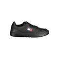 Tommy Hilfiger Nero polyurethane men's sneaker with sleek black design and sporty style.
