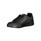 Tommy Hilfiger Nero men's sneaker made of polyurethane with stylish design and white sole, featuring the brand logo.