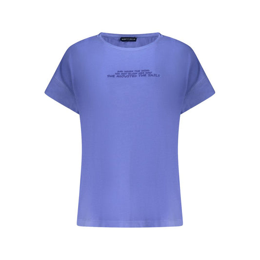 North Sails Blue Cotton Women T-Shirt North Sails