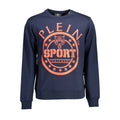 Blue cotton men's sweatshirt by Plein Sport with a casual fit and logo detail, shown on a plain background.