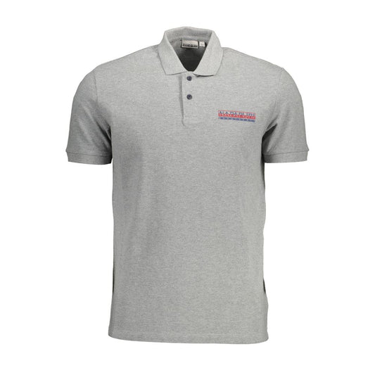 Napapijri Grigio Cotton Men's Polo Napapijri