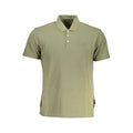 Men's Napapijri Verde cotton polo shirt with a classic fit and short sleeves, featuring the brand logo on the chest.