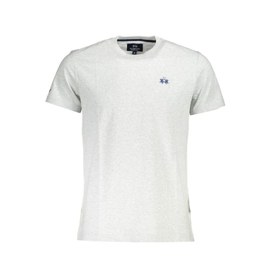 La Martina Grigio Cotton Men T-Shirt La Martina