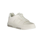 Tommy Hilfiger Bianco men's sneaker made of polyurethane with white design and casual slip-on style.