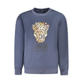 Cavalli Class Blu polyester women's sweatshirt with a relaxed fit and subtle logo details, casual and stylish for everyday wear.