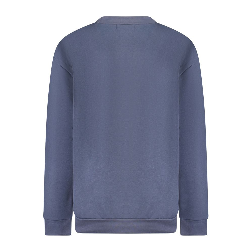 Cavalli Class Blu polyester women's sweatshirt with a relaxed fit and casual style, featuring the Cavalli Class logo.