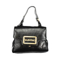 Mario Valentino Nero women’s bag made of polyurethane with an adjustable handle, featuring a sleek, modern design.