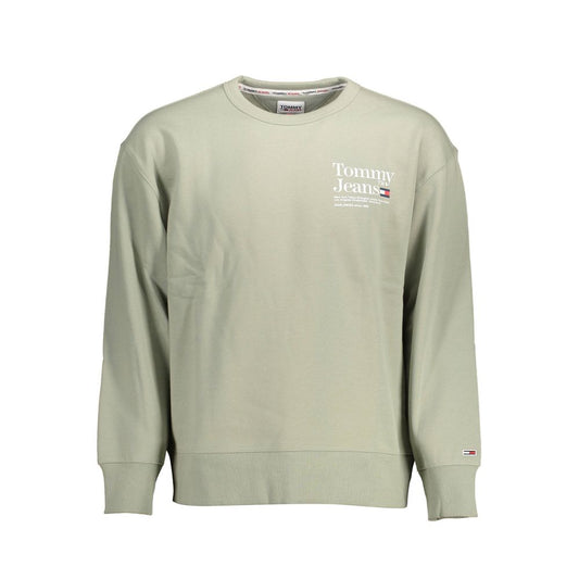 Tommy Hilfiger Green Cotton Men Sweater Tommy Hilfiger