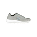 Mares brown polyester men's sneaker with white sole and lace-up design, casual athletic footwear for everyday wear.