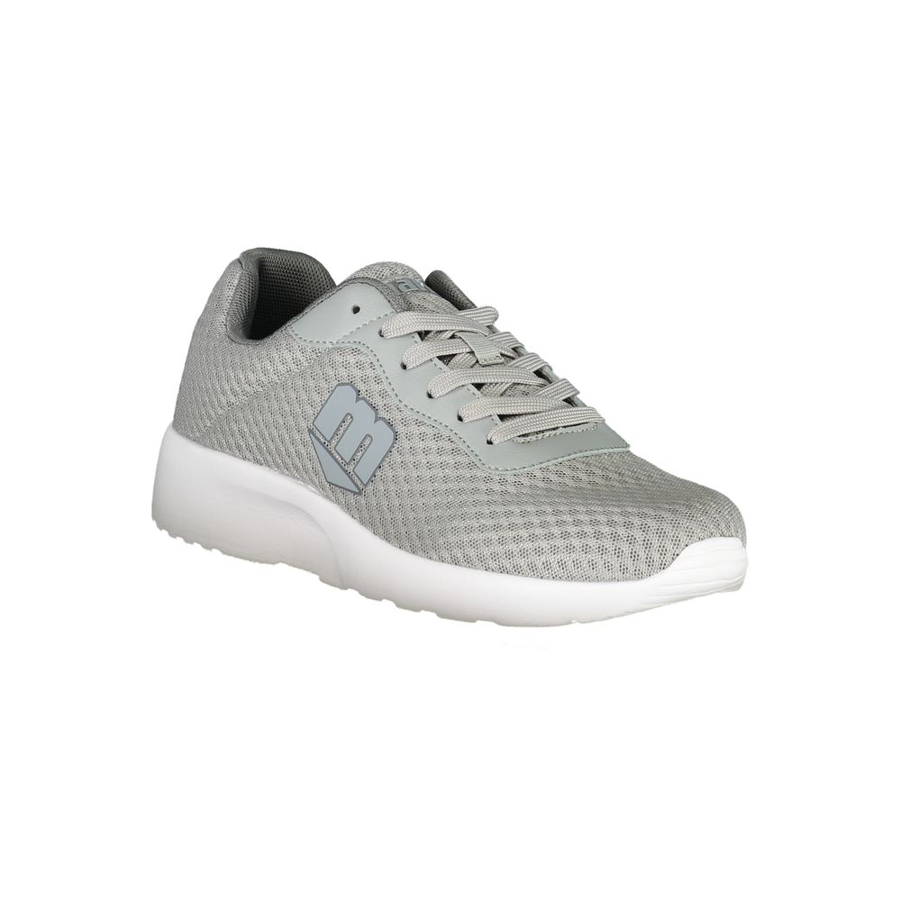Mares brown polyester men's sneaker with white sole, casual athletic footwear, stylish and comfortable for everyday wear.