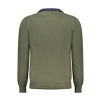 North Sails Verde Wool male sweater showing a cozy green knitted design with a crew neckline and ribbed cuffs.