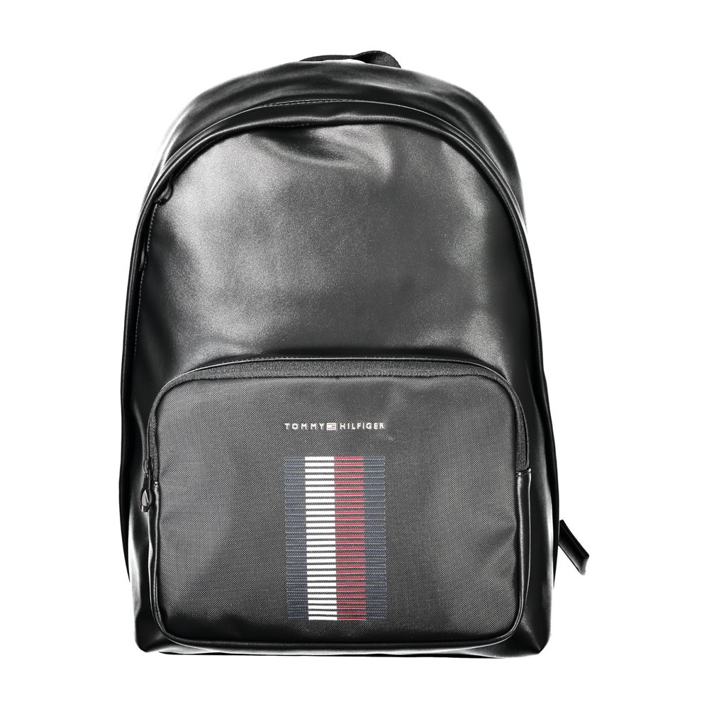 Tommy Hilfiger Black Polyethylene Men Backpack Tommy Hilfiger
