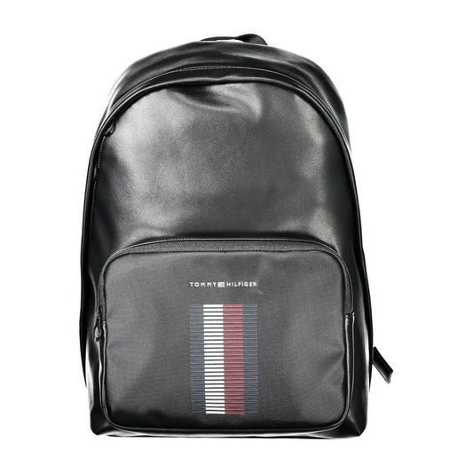 Tommy Hilfiger Black Polyethylene Men Backpack Tommy Hilfiger