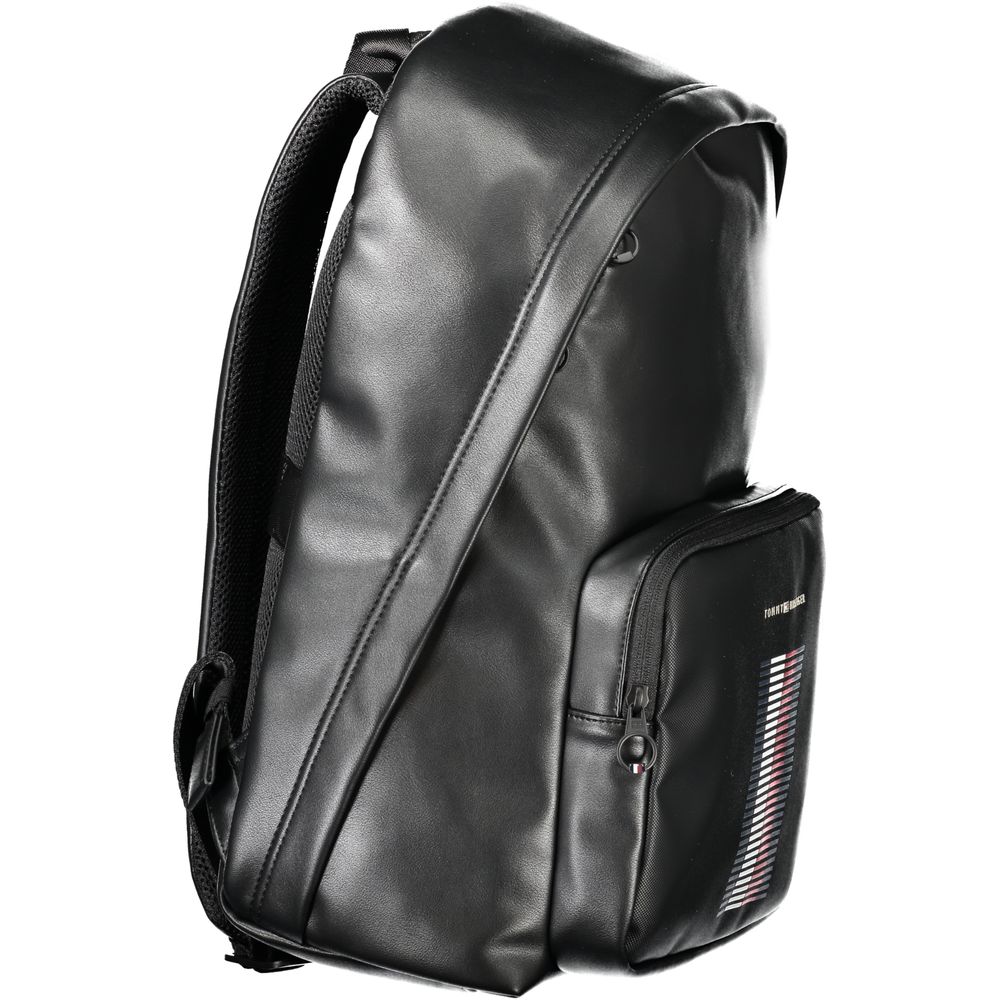 Tommy Hilfiger Black Polyethylene Men Backpack Tommy Hilfiger