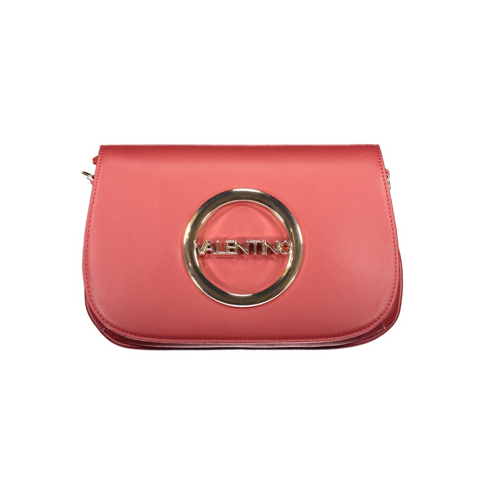 Mario Valentino Rosso women's polyurethane bag with sleek design, featuring a structured silhouette and stylish gold-tone hardware.