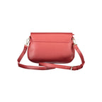 Mario Valentino Rosso women's polyurethane bag with sleek design and top handles, perfect for casual or evening wear.