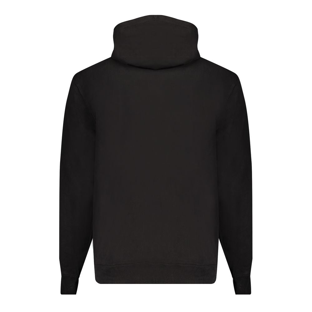 Calvin Klein Nero cotton men's sweatshirt with crew neck and long sleeves, soft black fabric for casual wear