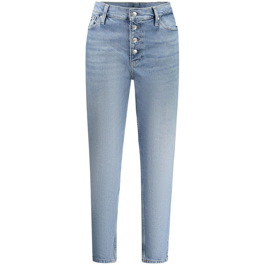 Calvin Klein Light Blue Cotton Women Jeans Calvin Klein