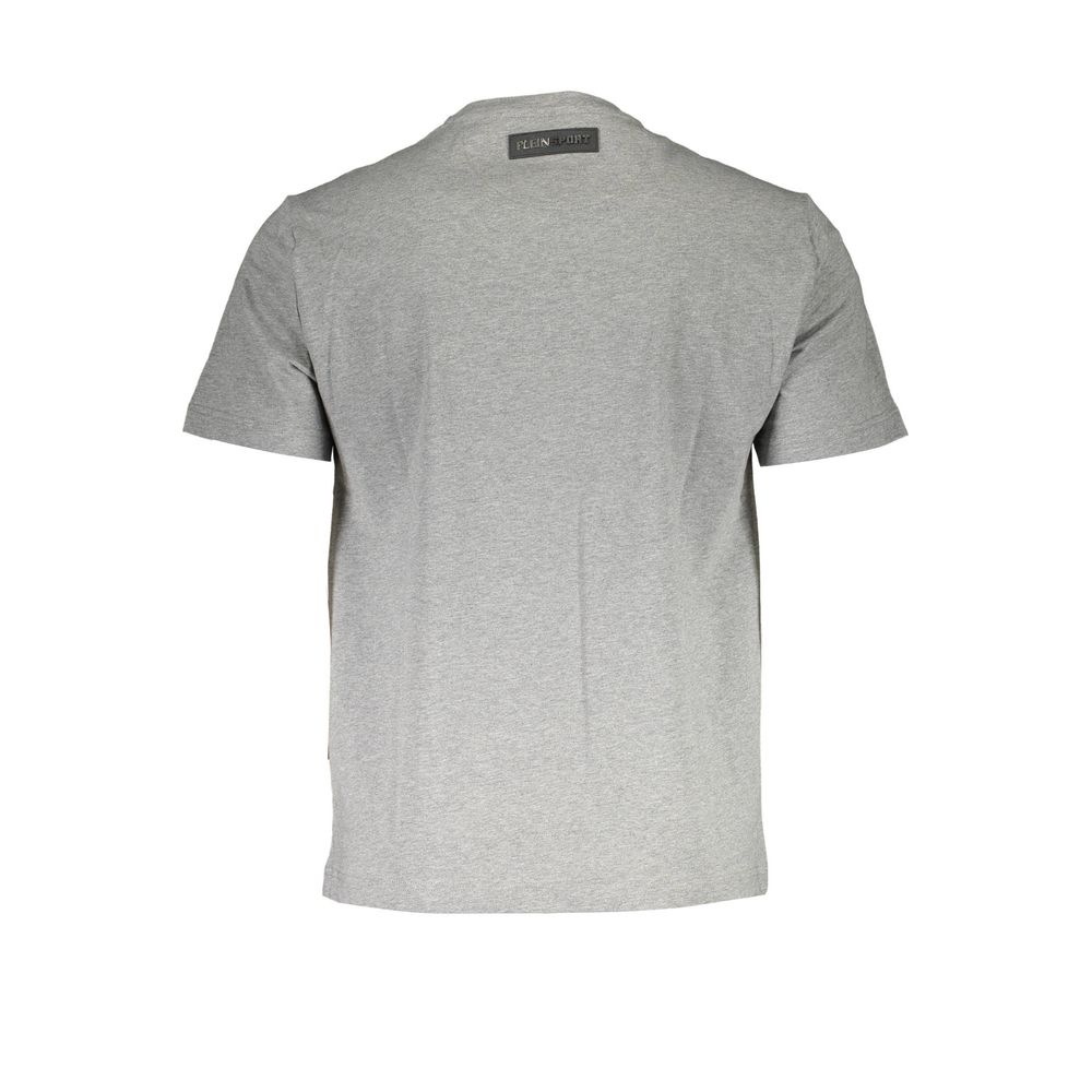 Plein Sport Brown Cotton Men T-Shirt Plein Sport