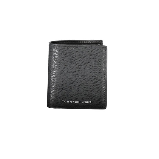 Tommy Hilfiger Black Leather Men Wallet Tommy Hilfiger