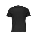 Black cotton men's T-shirt by North Sails featuring a classic crew neck and minimal branding.