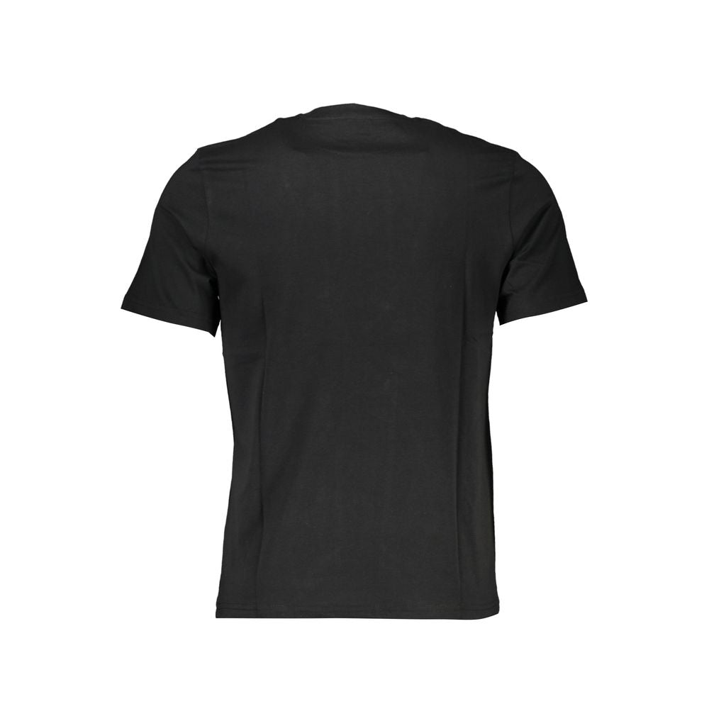 Black cotton men's T-shirt by North Sails featuring a classic crew neck and minimal branding.