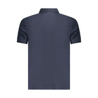 Timberland Blu Cotton Men Polo shirt with collar and short sleeves, featuring a classic fit and Timberland logo detail.
