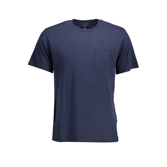 La Martina Blue Cotton Men T-Shirt La Martina