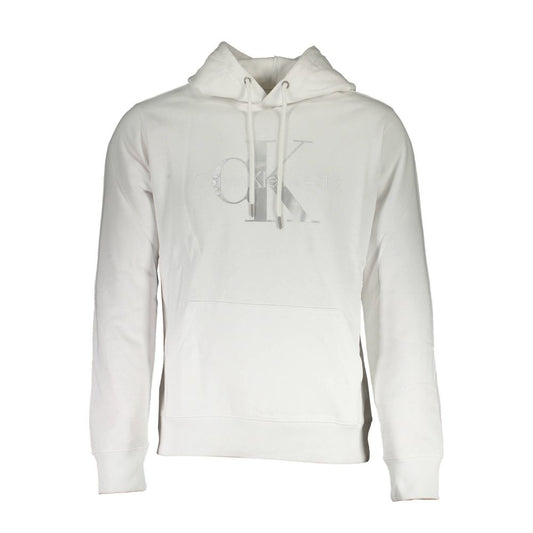 Calvin Klein White Cotton Men Sweater Calvin Klein
