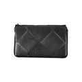 Calvin Klein black polyester women’s shoulder bag with sleek design and adjustable strap, perfect for everyday use.