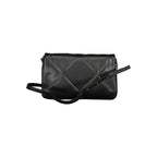 Calvin Klein black polyester women's shoulder bag with sleek design and adjustable strap, suitable for everyday use.