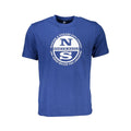 North Sails Blue Cotton Men T-Shirt North Sails