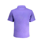 Orange cotton men's polo shirt by La Martina with a classic collar and short sleeves, displayed on a plain background.