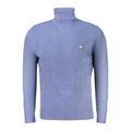 Blue wool men's sweater by Norway 1963, featuring a classic knit design and crew neckline, perfect for casual wear.