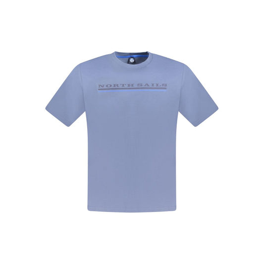 North Sails Blue Cotton Men T-Shirt North Sails