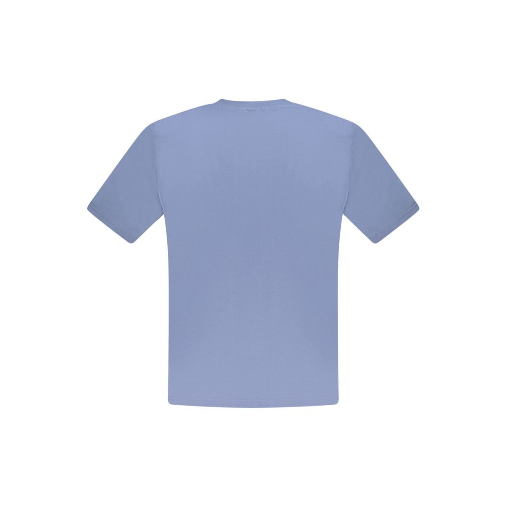 North Sails Blu Cotton Men T-Shirt showing navy blue fabric with a crew neck and short sleeves.