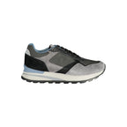 Blauer Grigio polyurethane men's sneaker showing gray slip-on athletic shoe with textured sole and sleek design