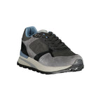 Blauer Grigio poliuretano men's sneaker with grey upper and white sole, casual athletic footwear for men