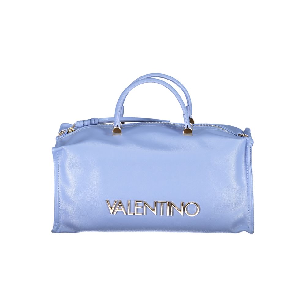Mario Valentino Azzurro women's polyurethane bag with sleek design and adjustable strap, featuring a spacious interior and stylish look.