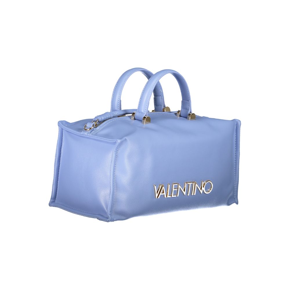 Mario Valentino Azzurro polyurethane women's bag with sleek design and silver hardware, perfect for stylish everyday use.