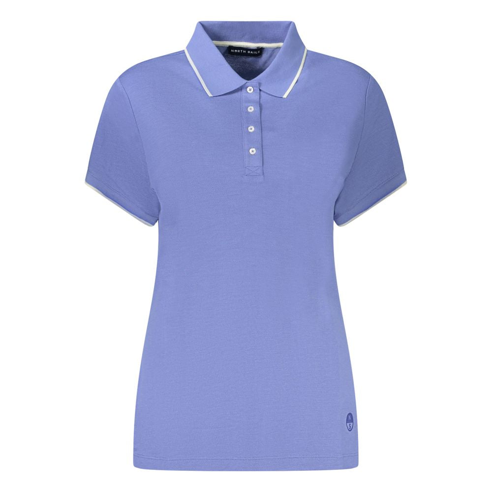 North Sails Blu Modal women's polo shirt displayed, featuring a classic fit and soft fabric for casual wear.