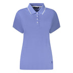 North Sails Blu Modal women's polo shirt displayed, featuring a classic fit and soft fabric for casual wear.